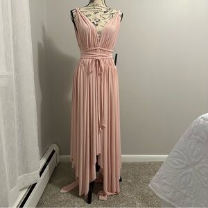 NWT Gorgeous Blush Pink Norma Kamali Goddess Dress Size Medium M/38